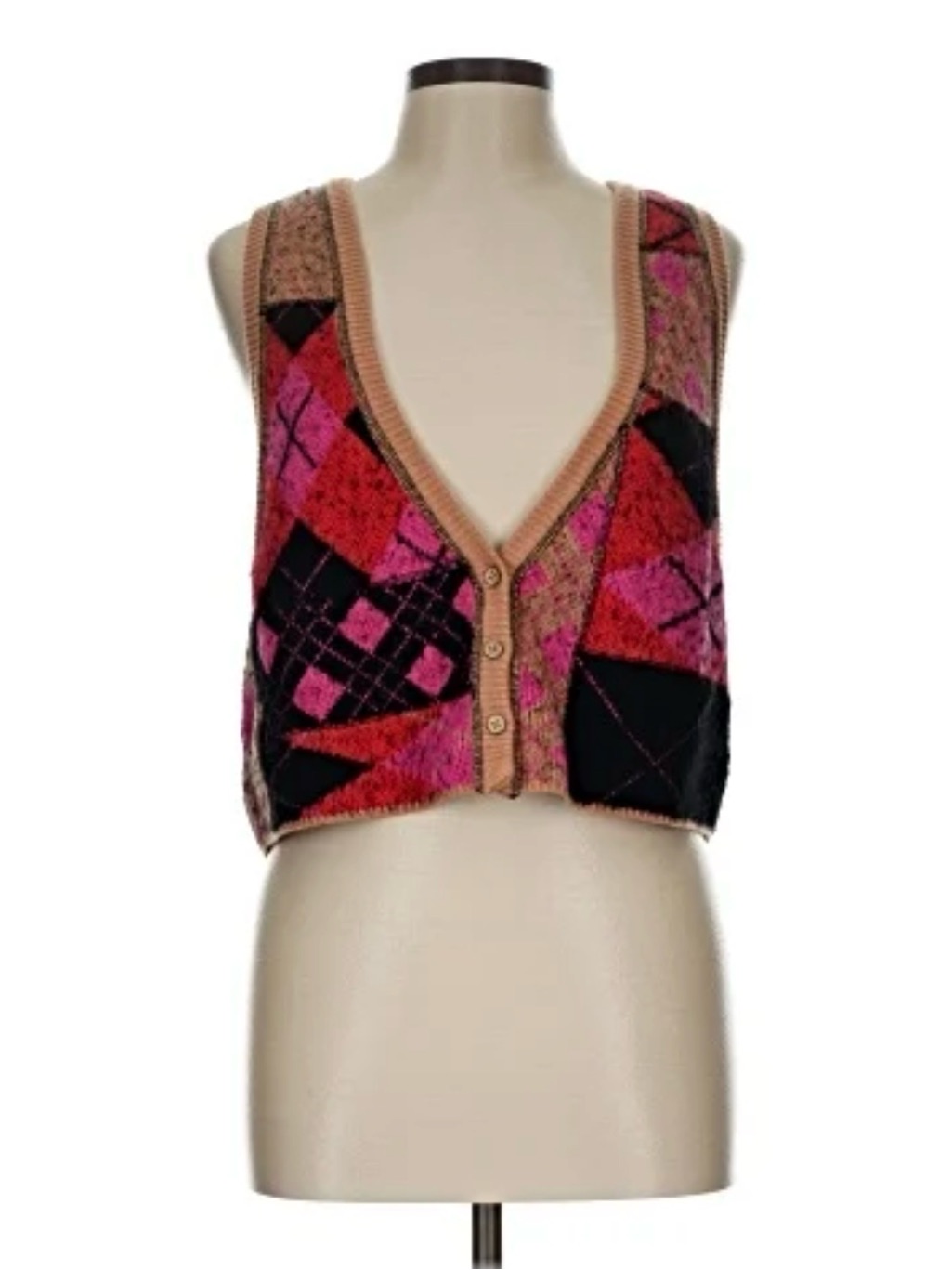 Free People Camilla Vest. Size Medium Like New